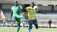 Joash Onyango of Gor Mahia v Fred Nyarombo of Western Stima.