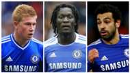 Kevin De Bruyne Romelu Lukaku Mohamed Salah Chelsea
