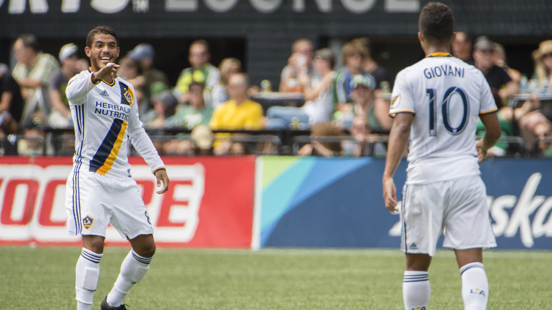 Giovani y Jonathan Dos Santos en el LA Galaxy