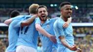 Manchester City celebrate vs Watford, FA Cup final, 2019