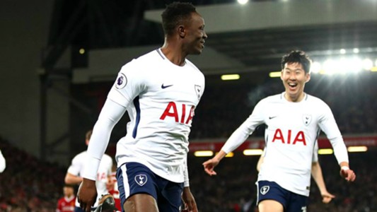Victor Wanyama scores for Tottenham.