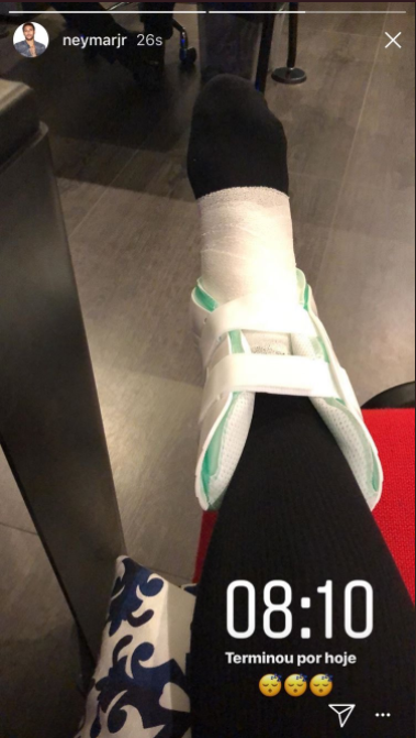 Neymar Blessure Instagram