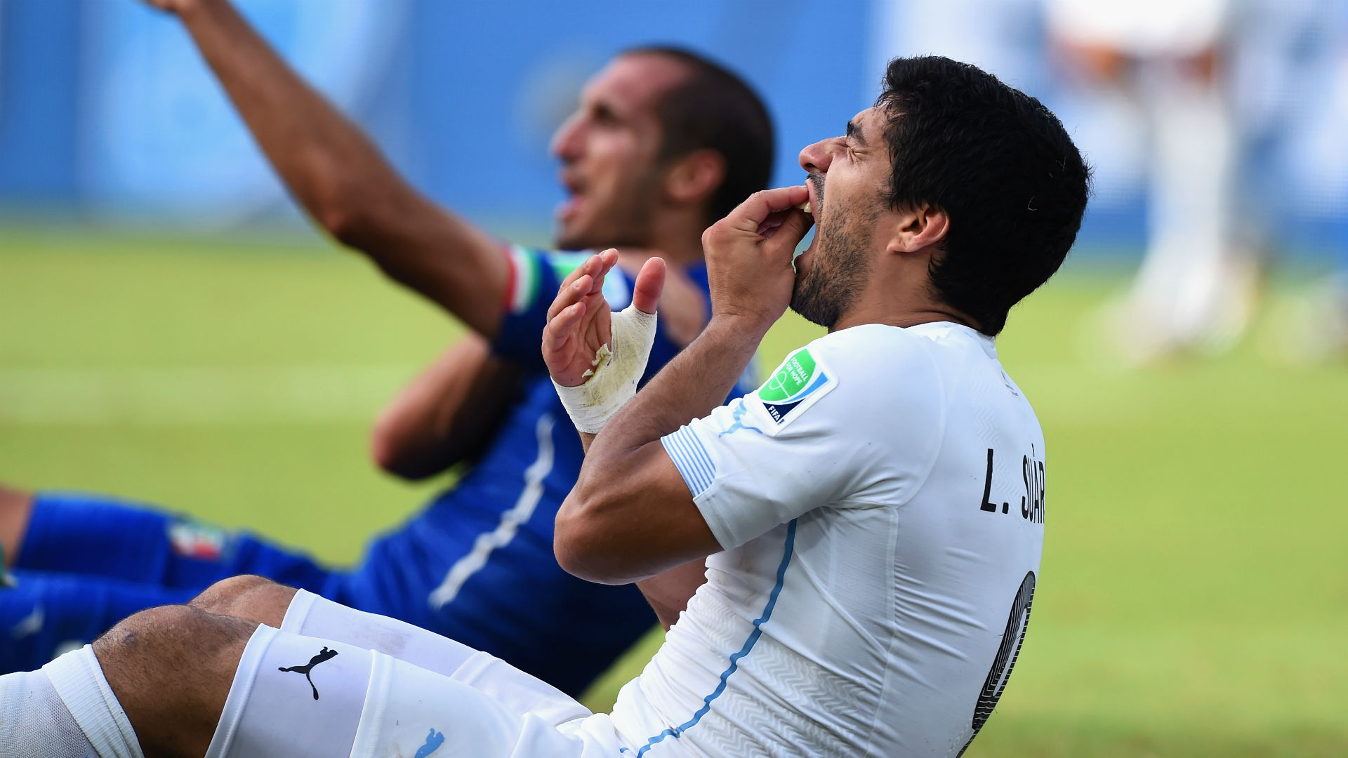 picture Giorgio Chiellini Mondiali 2006 lugano e il morso di suarez a chiellini
