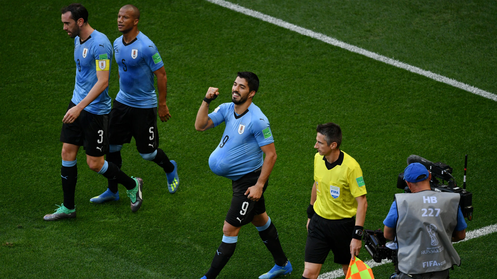 Image result for Suarez announces wife's pregnancy after World Cup heroics