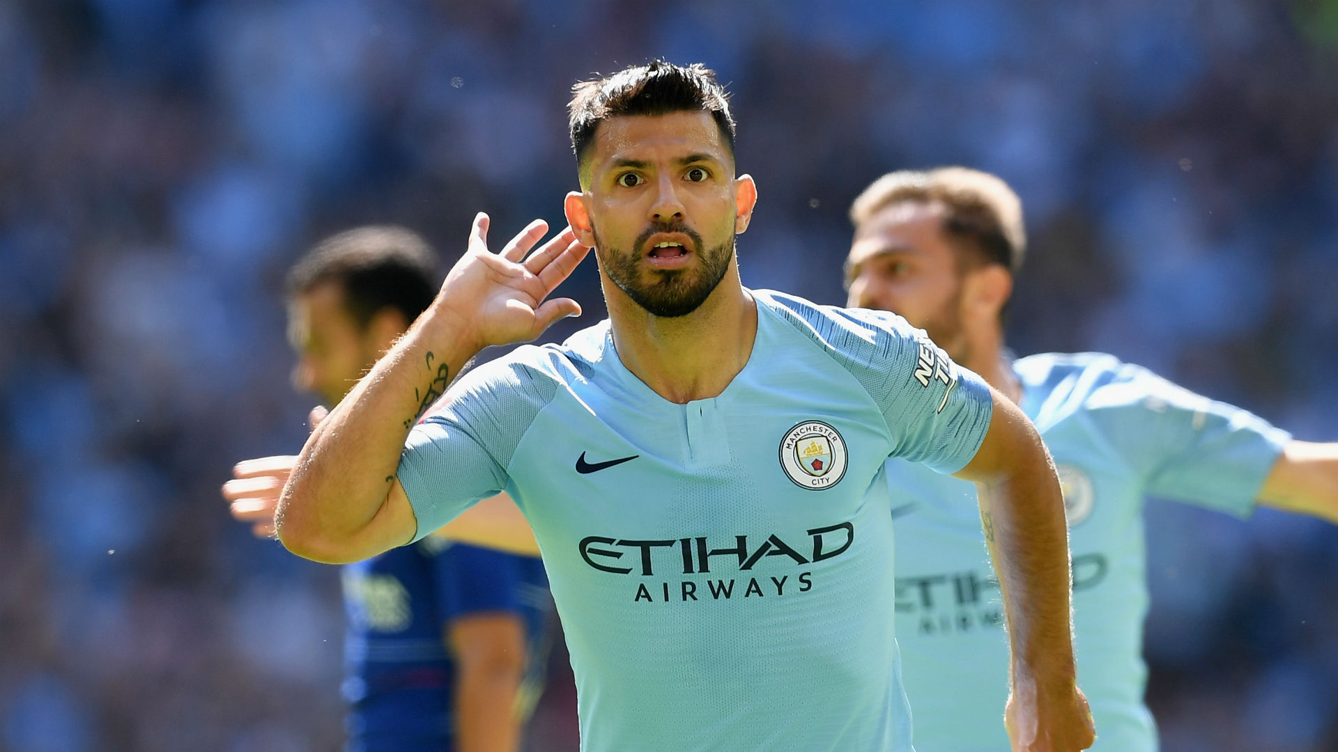 Image result for sergio aguero community shield