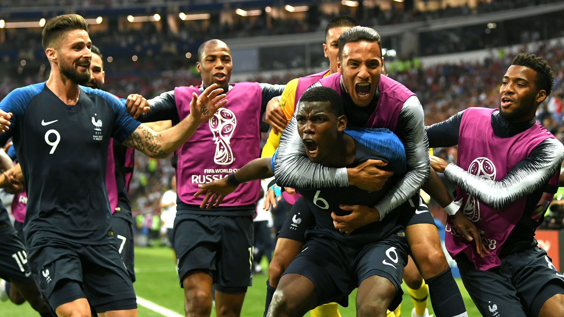  Paul Pogba France World Cup Croatia 2018 