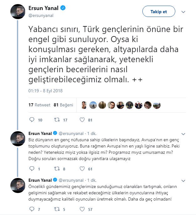 Ersun Yanal Twitter