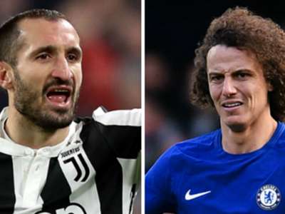 Giorgio Chiellini David Luiz Juventus Chelsea