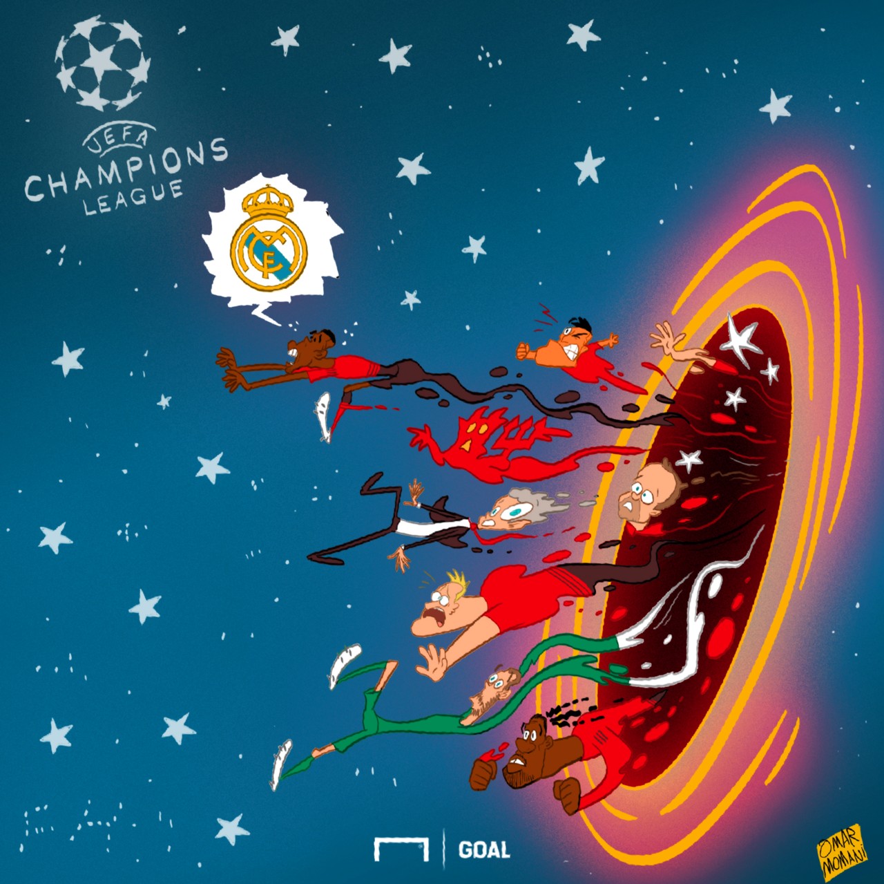 Goal's Cartoon Corner the best football sketches from Omar Momani