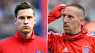 Julian Draxler Franck Ribery composite