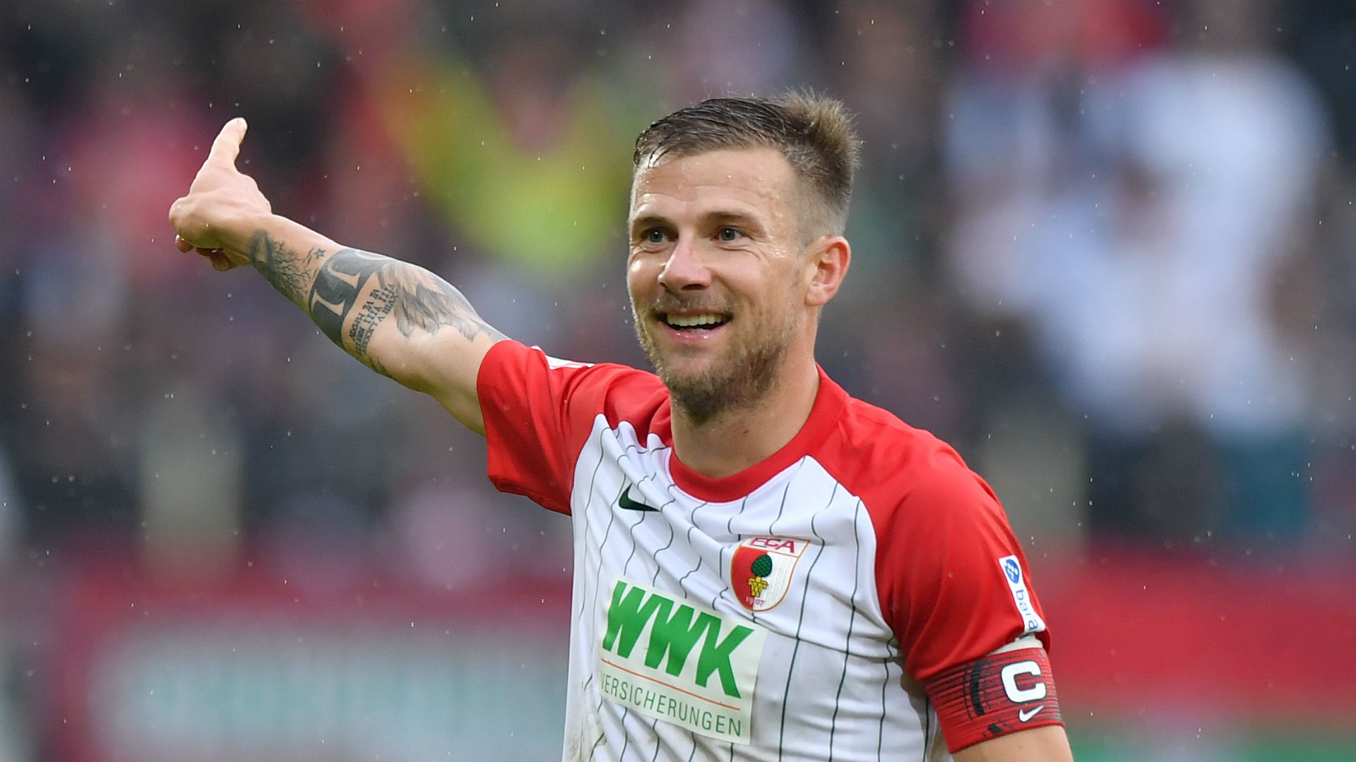 Augsburg captain Baier fined, banned for obscene gesture Augsburg captain Baier fined, banned for obscene gesture