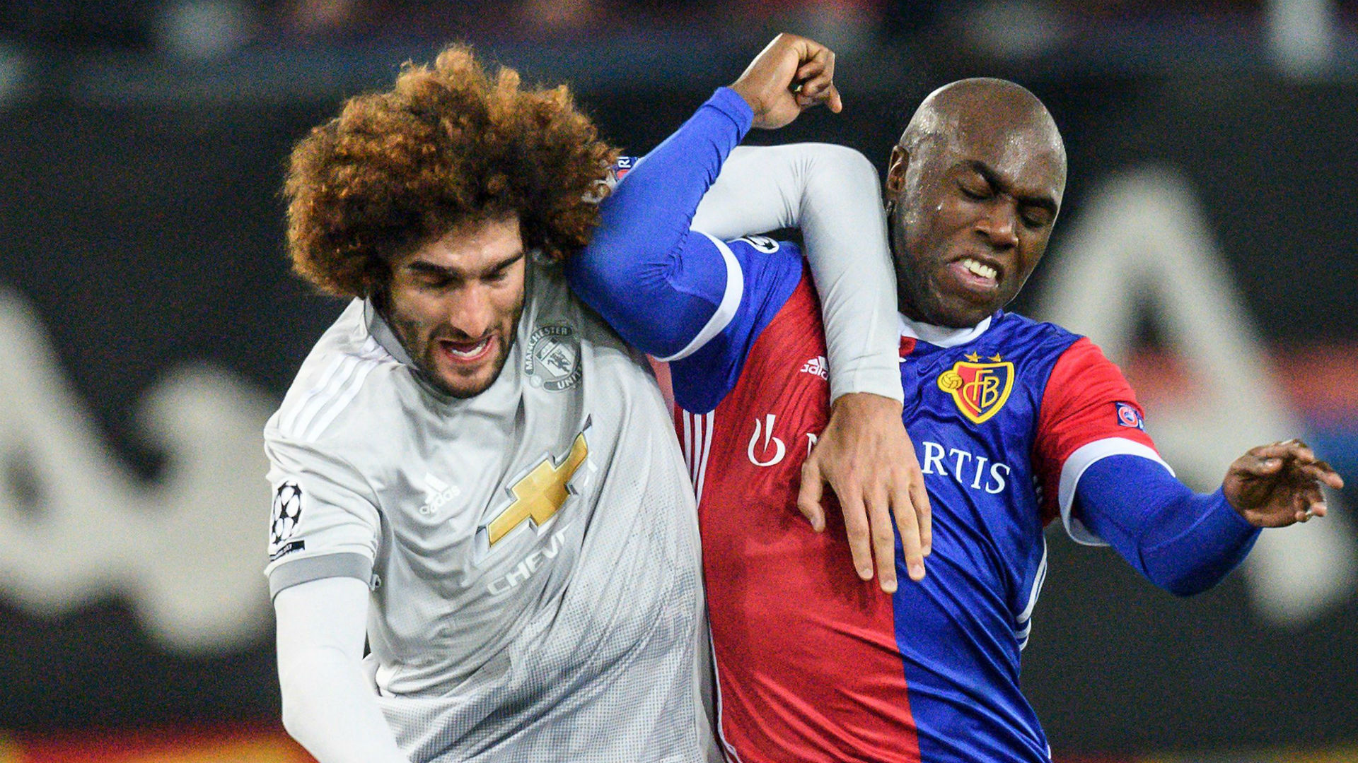 Marouane Fellaini Eder Balanta Manchester United Basel Champions League