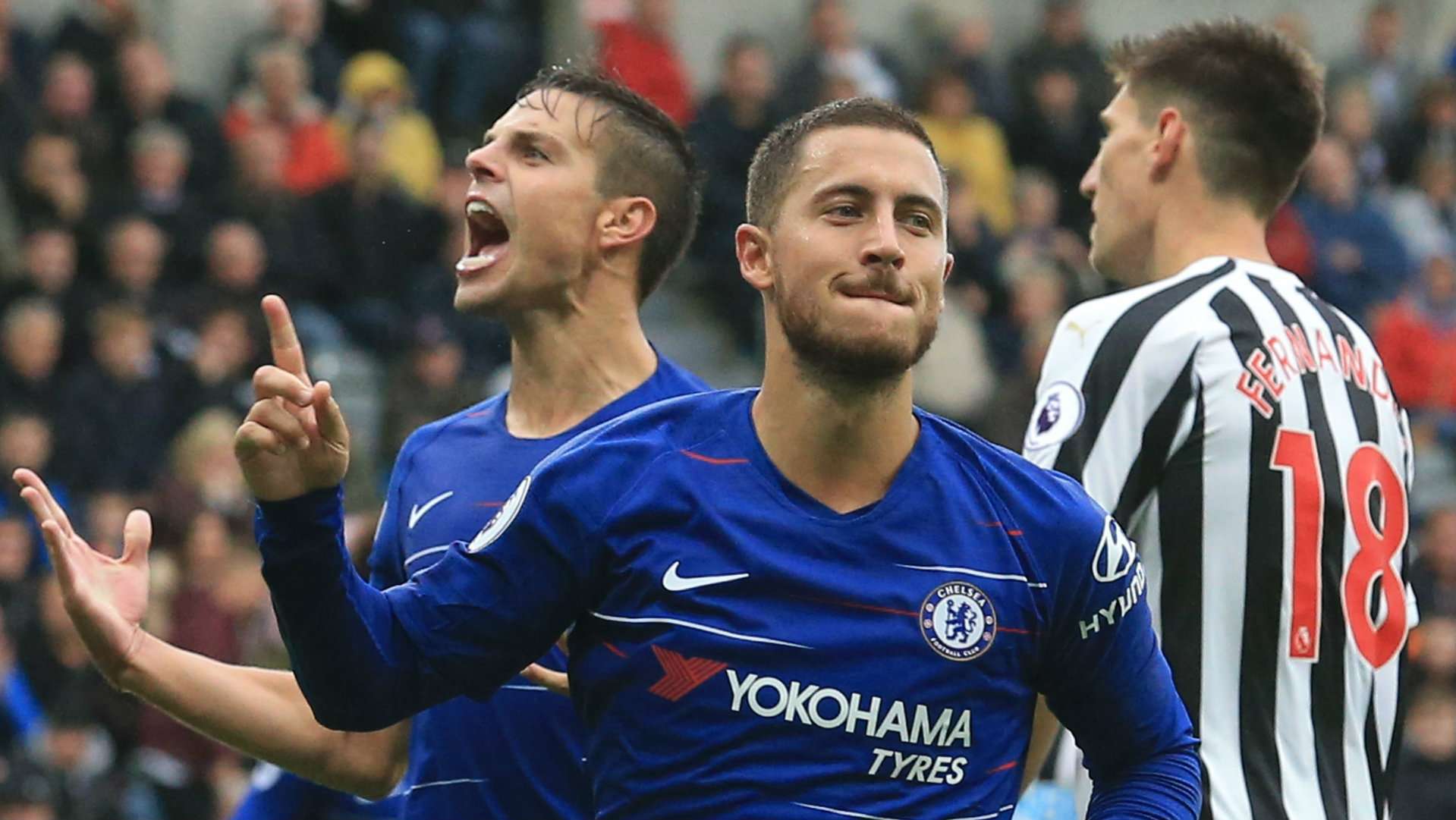 Eden Hazard Newcastle vs Chelsea 2018-19