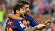 Lionel Messi Luis Suarez Barcelona Huesca LaLiga 02092018