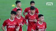 Tuyển Việt Nam tập luyện chuẩn bị AFF Cup 2018