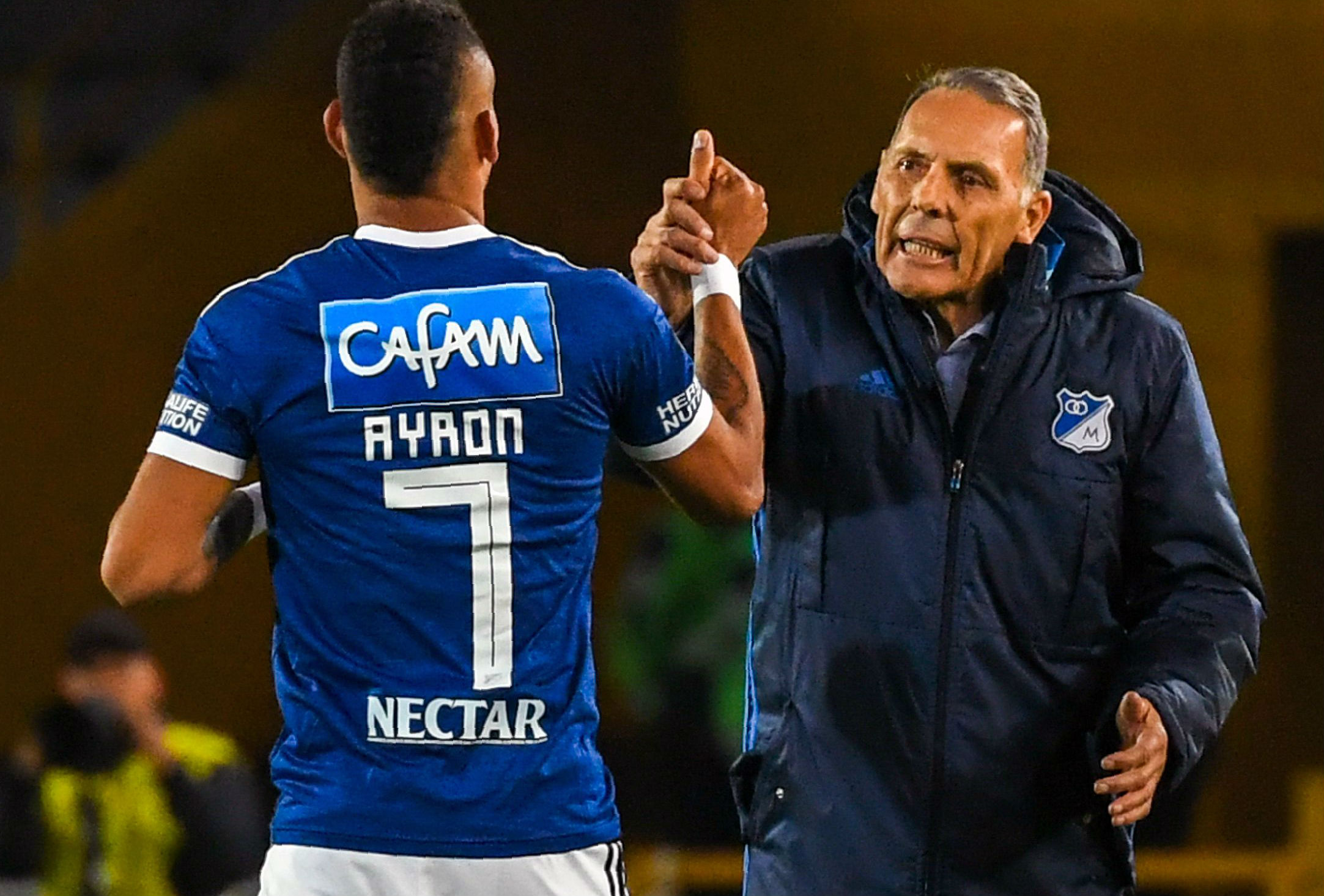 Ayron del Valle & Miguel Russo Millonarios Deportivo Lara - Copa Libertadores 17042018