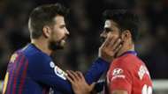 Gerard Pique Diego Costa Barcelona Atletico Madrid 2018-19