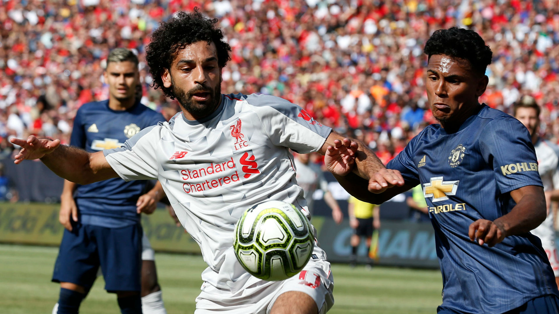 Mohamed Salah Liverpool Demetri Mitchell Manchester United