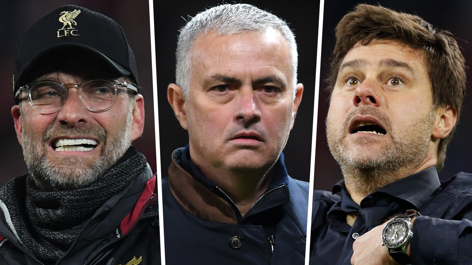 Jurgen Klopp Jose Mourinho Mauricio Pochettino