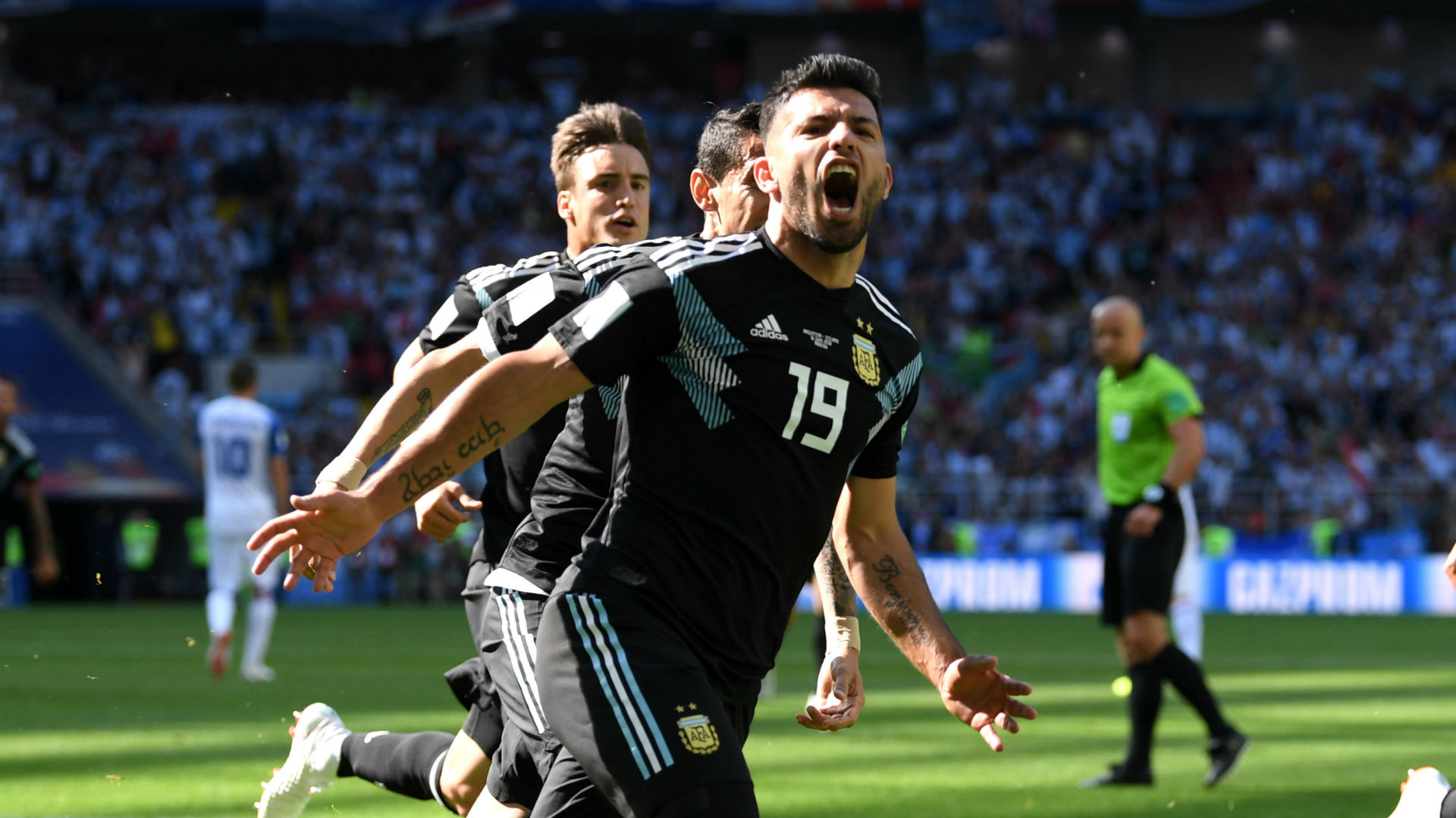 Sergio Aguero Argentina Iceland World Cup 160618