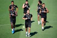 Eden Hazard nos treinos do Real Madrid