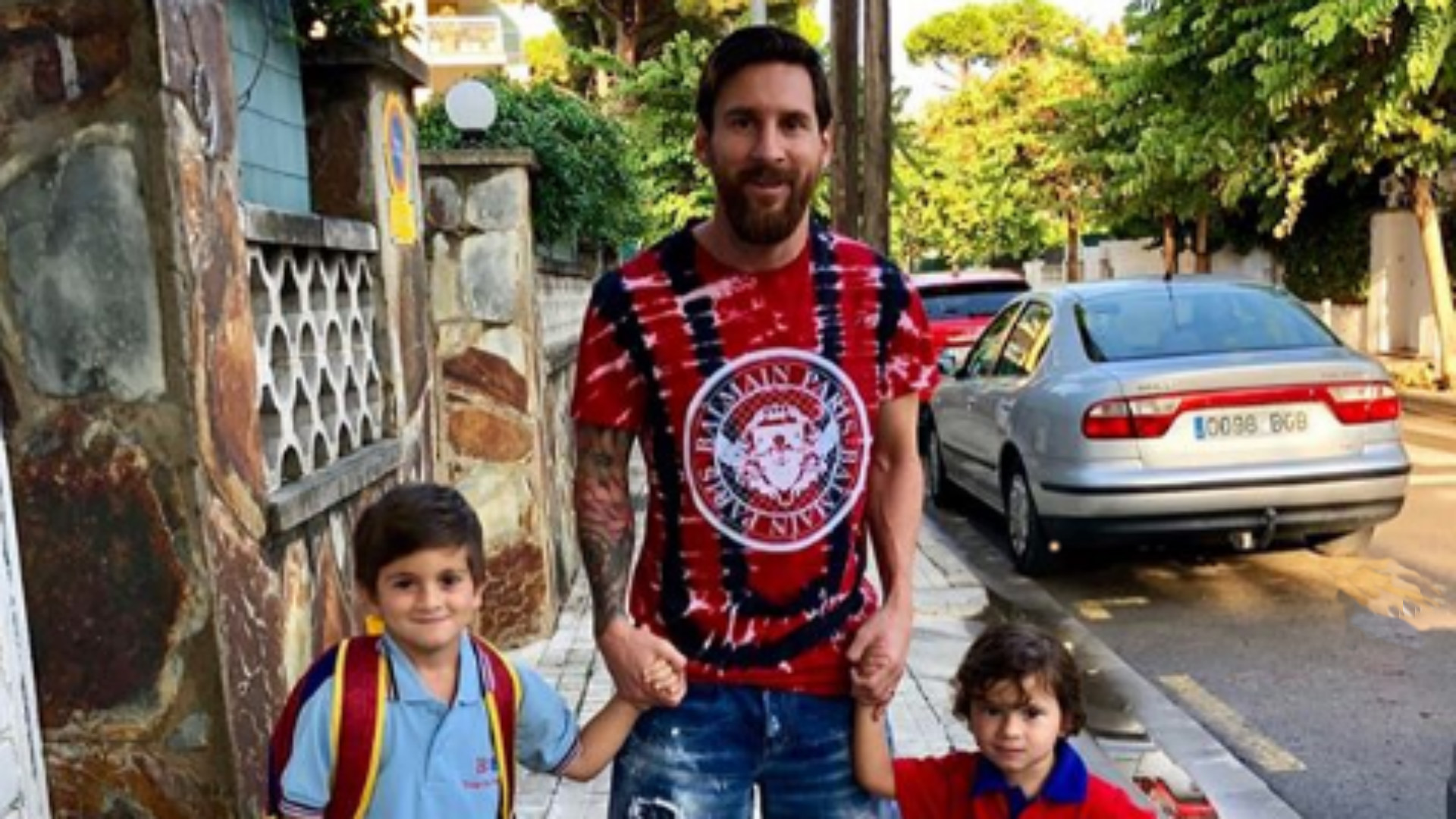 Lionel Messi Familia Thiago Mateo 06092018