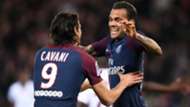 Daniel Alves Edinson Cavani PSG Nice Ligue 1 27102017