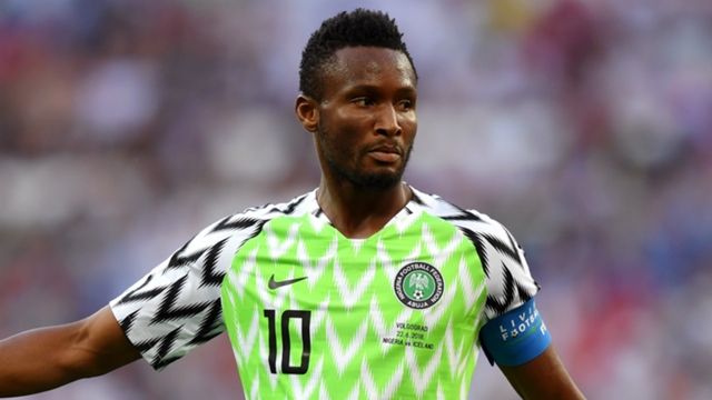 John Obi Mikel Nigeria 2018