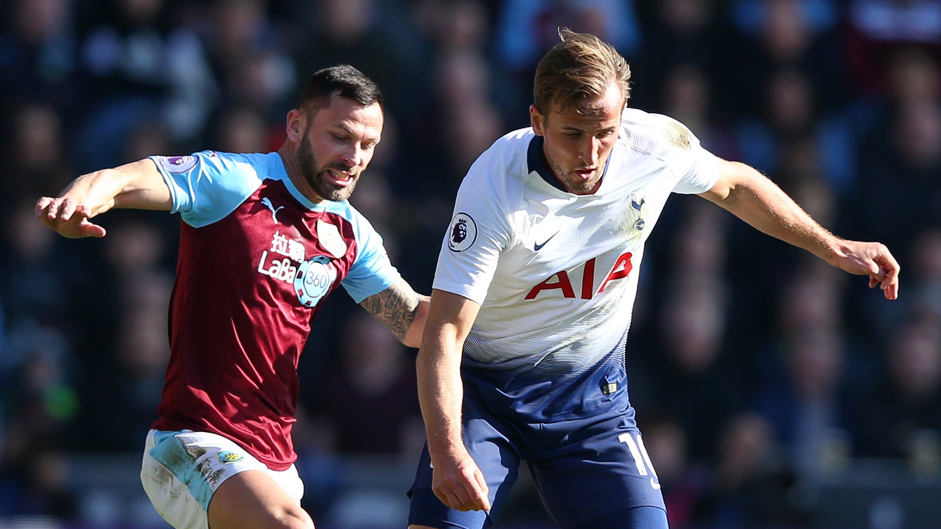 Phil Bardsley, Harry Kane, Burnley vs Tottenham