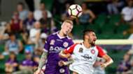 Andy Keogh Perth Glory v Western Sydney Wanderers A-League 25022017