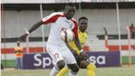 Baron Oketch of Ulinzi Stars against Collins Shivachi of Tusker