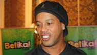 Ronaldinho Gaucho of Brazil while in Kenya.