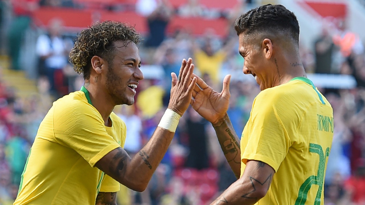 Image result for Brazil's kings are back! Neymar & Coutinho combine to send a World Cup message at Anfield