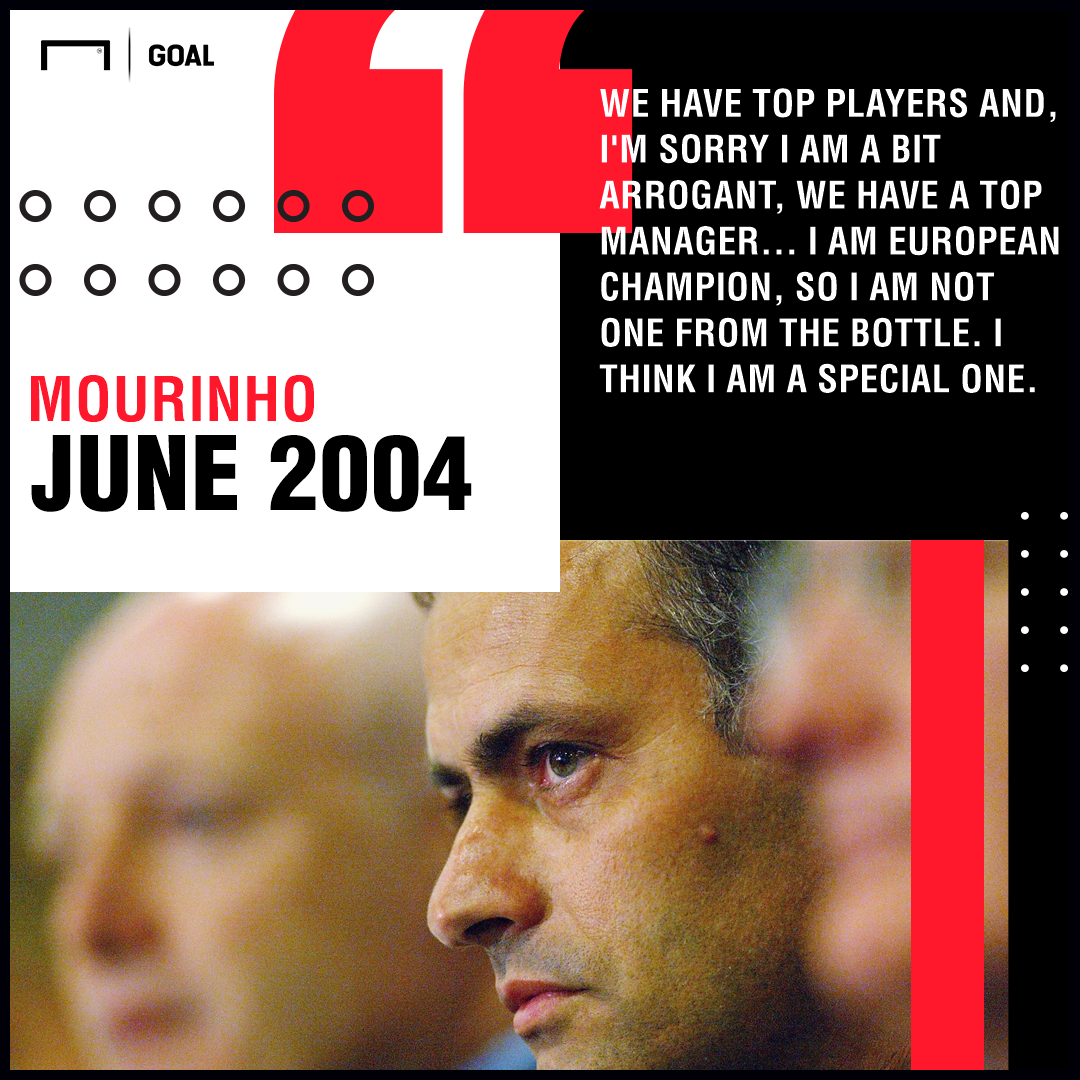  Jose Mourinho Chelsea citing the 2004 edition of Special One 