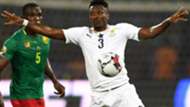 Ghana's forward Asamoah Gyan controls the ball during the 2019 Africa Cup of Nations