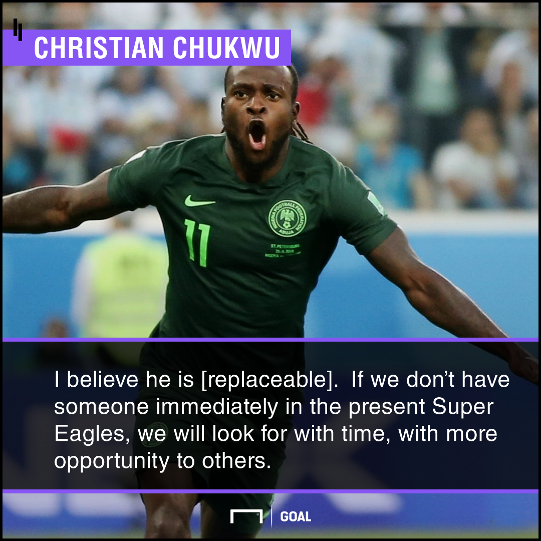 He Is Replaceable Christian Chukwu On Victor Moses Retirement