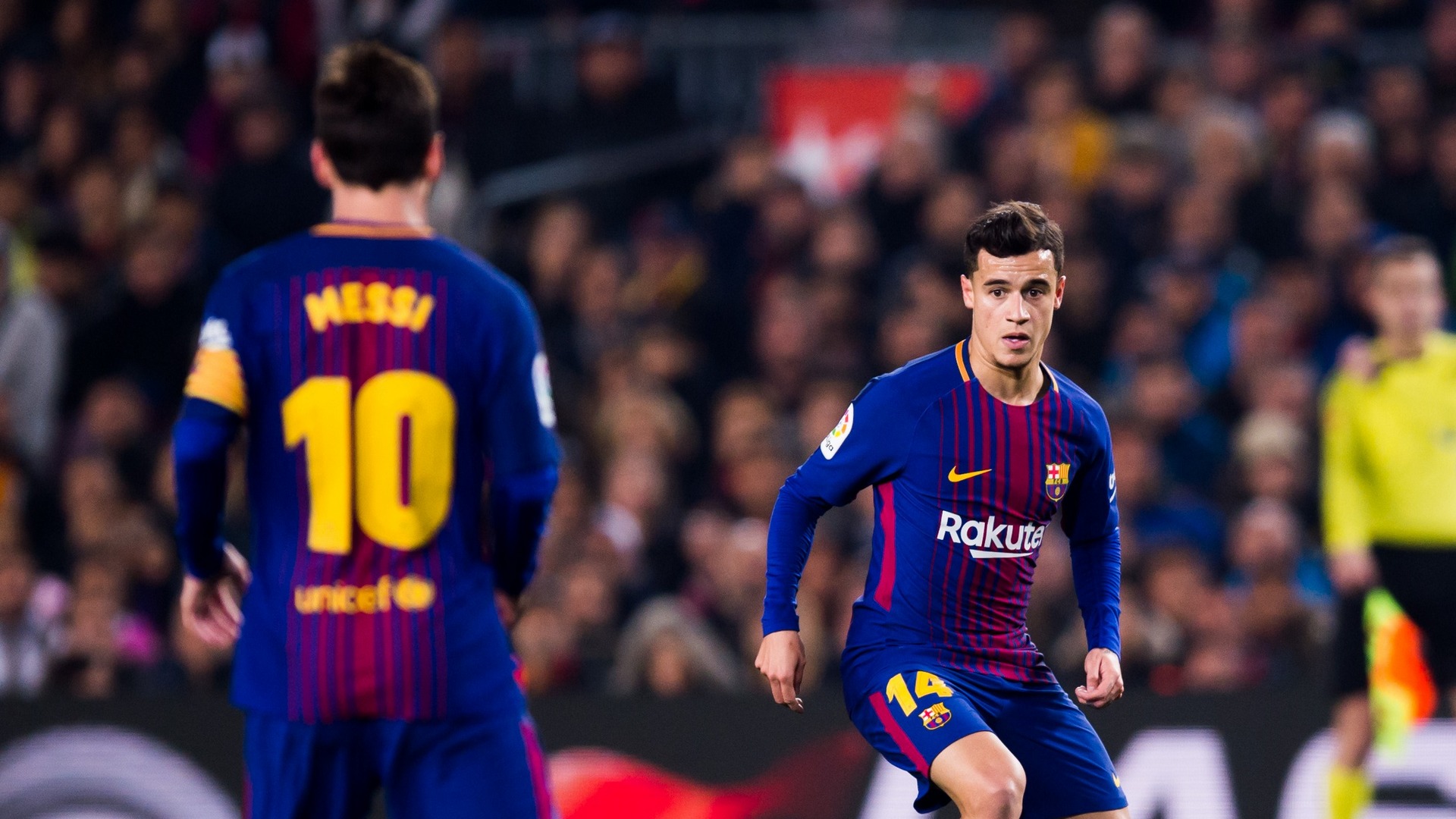 Image result for coutinho and messi