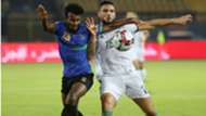 Mudathir Yahya of Tanzania and Andy Delort of Algeria.