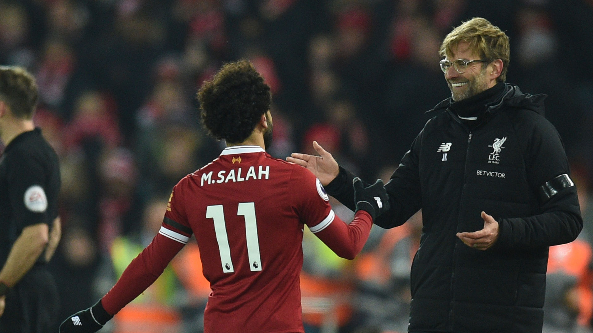 Jurgen Klopp Mohamed Salah Liverpool 14012018