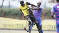 David Majak of Tusker and Joackins Atudo of Posta Rangers.