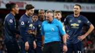 Manchester United Arsenal Ashley Young Nemanja Matic Victor Lindelof Chris Smalling 100319