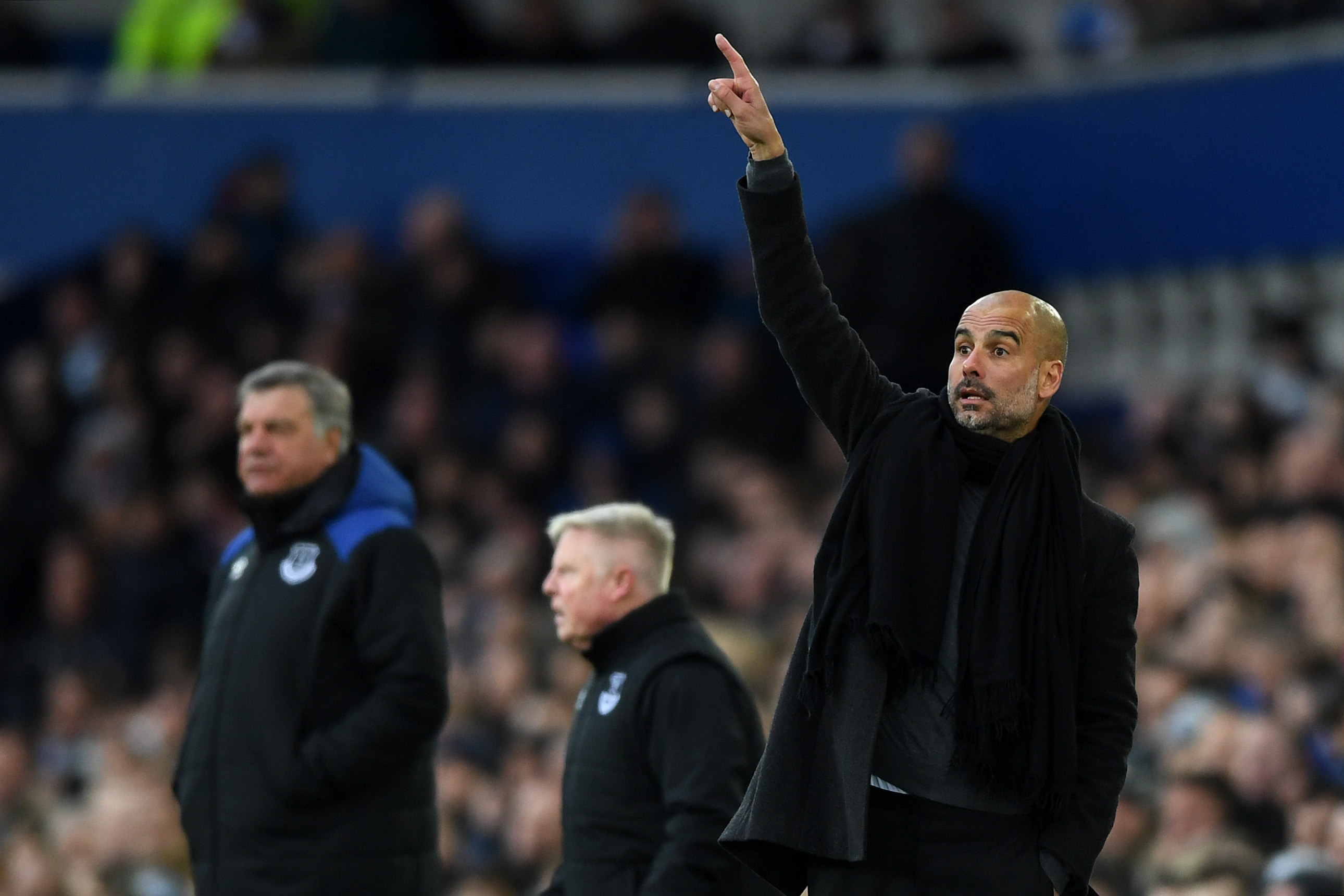 Big Sam Pep Guardiola Everton Manchester City