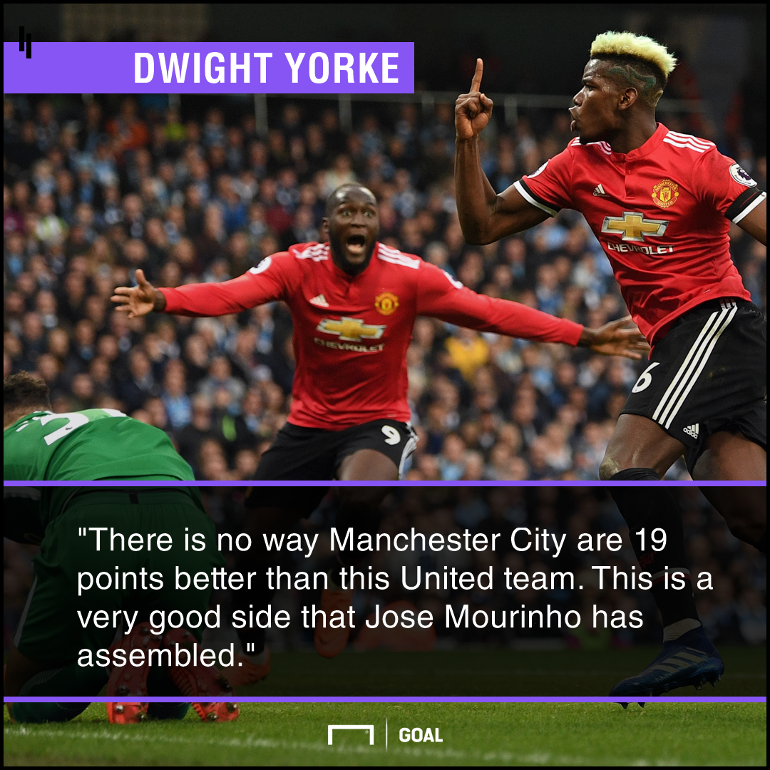 'There's no way Man City are 19 points better!' - Yorke defends Mourinho's Man Utd 'There's no way Man City are 19 points better!' - Yorke defends Mourinho's Man Utd