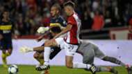 Juan Foyth Dario Benedetto Mariano Andujar Estudiantes Boca Juniors Primera Division Argentina 06052017