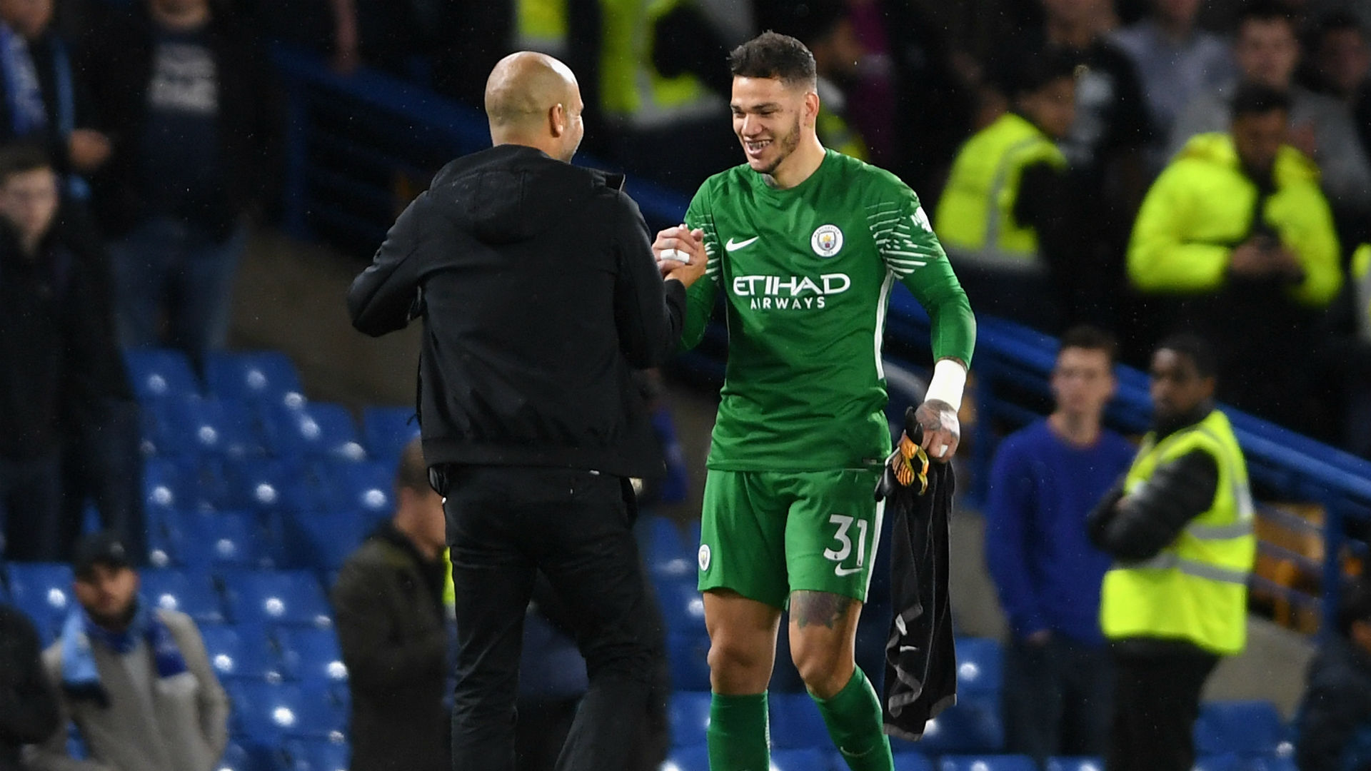 Image result for Guardiola and Ederson