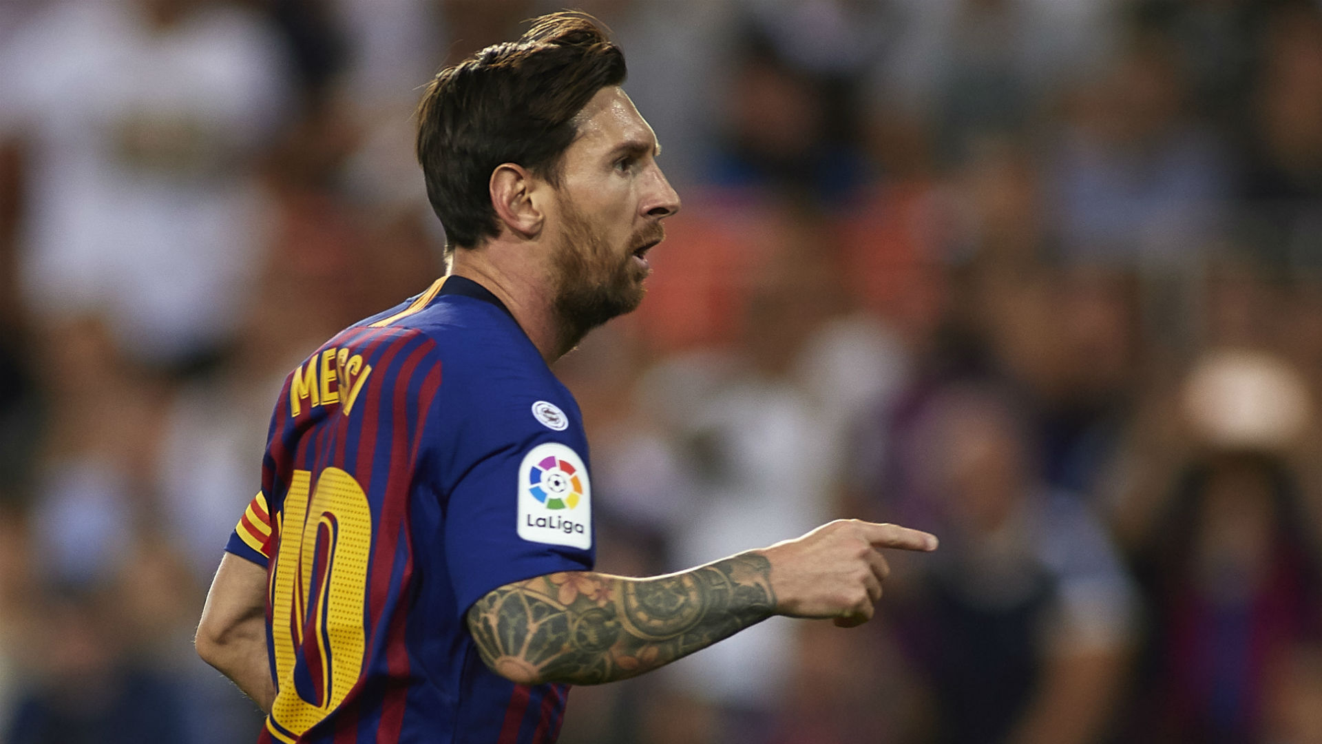 Lionel Messi Barcelona Valencia La Liga 07102018