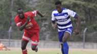 joackins Atudo and Vincent Oburu of AFC Leopards