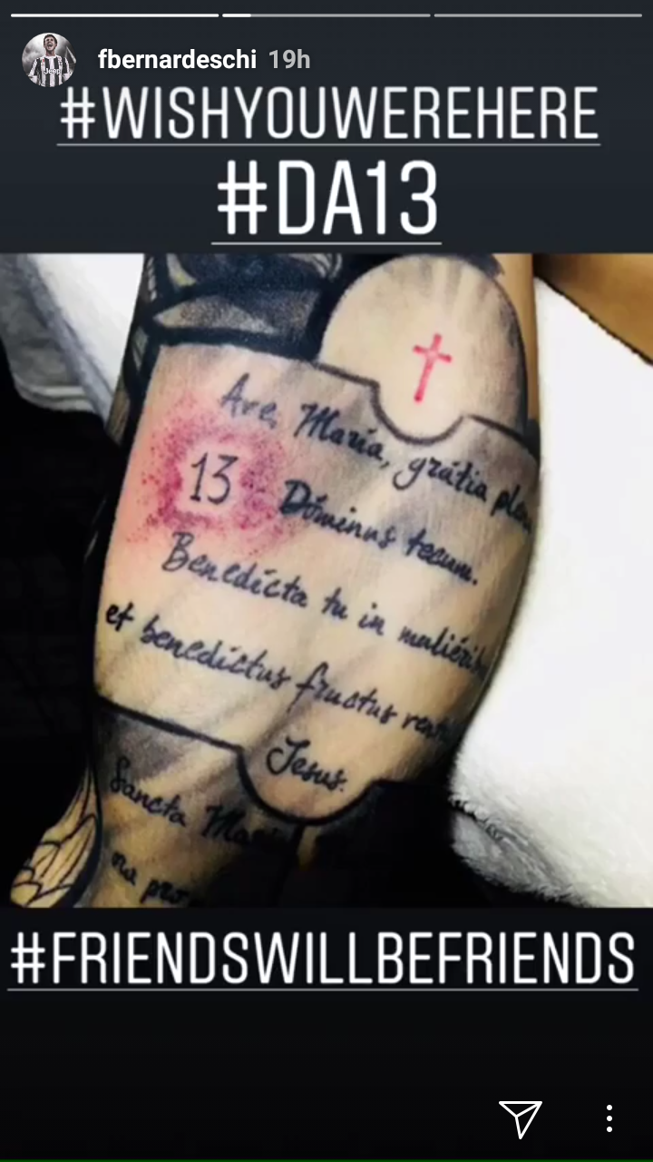 Bernardeschi Astori tattoo