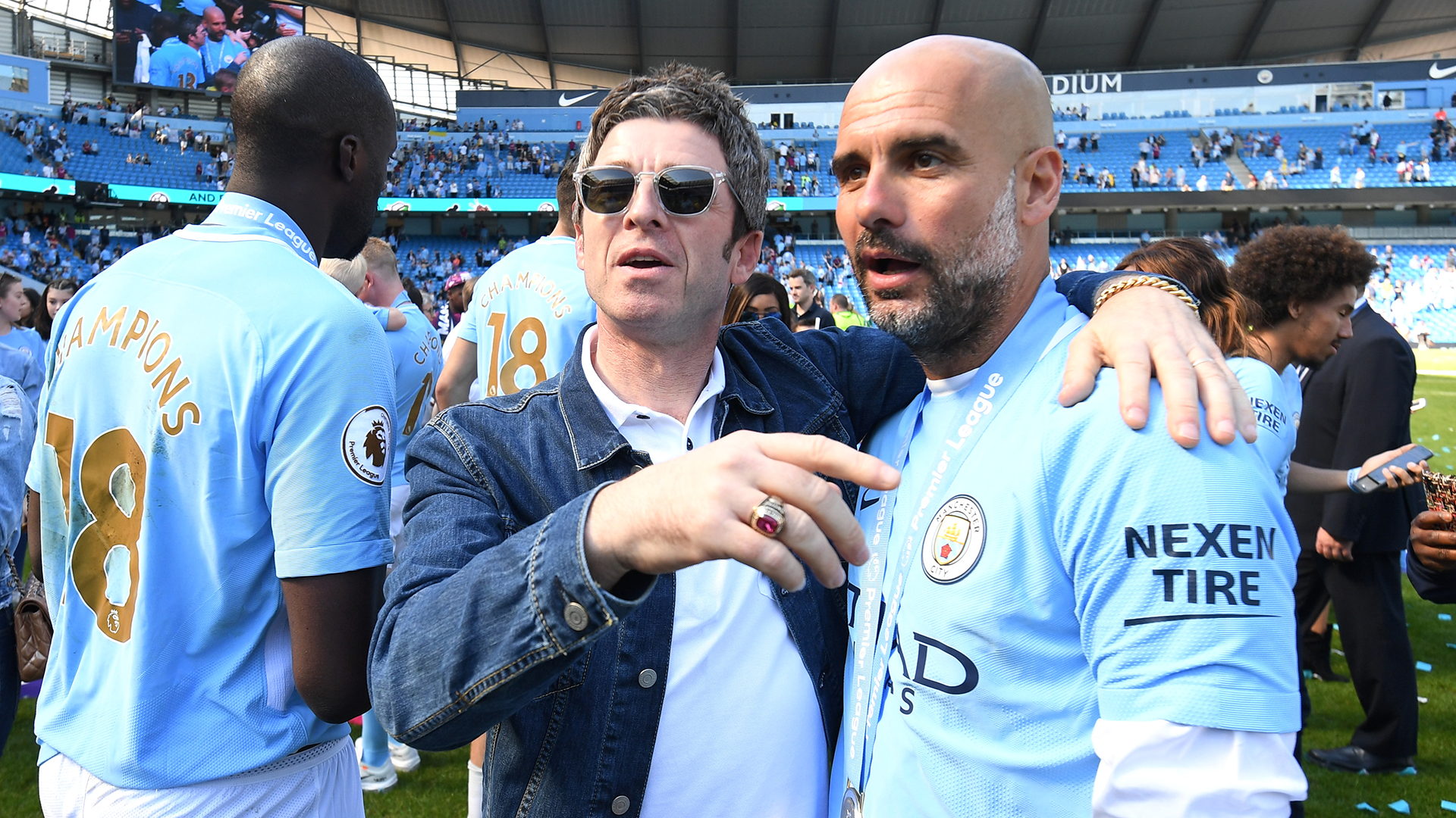 Image result for liam and noel gallagher man city