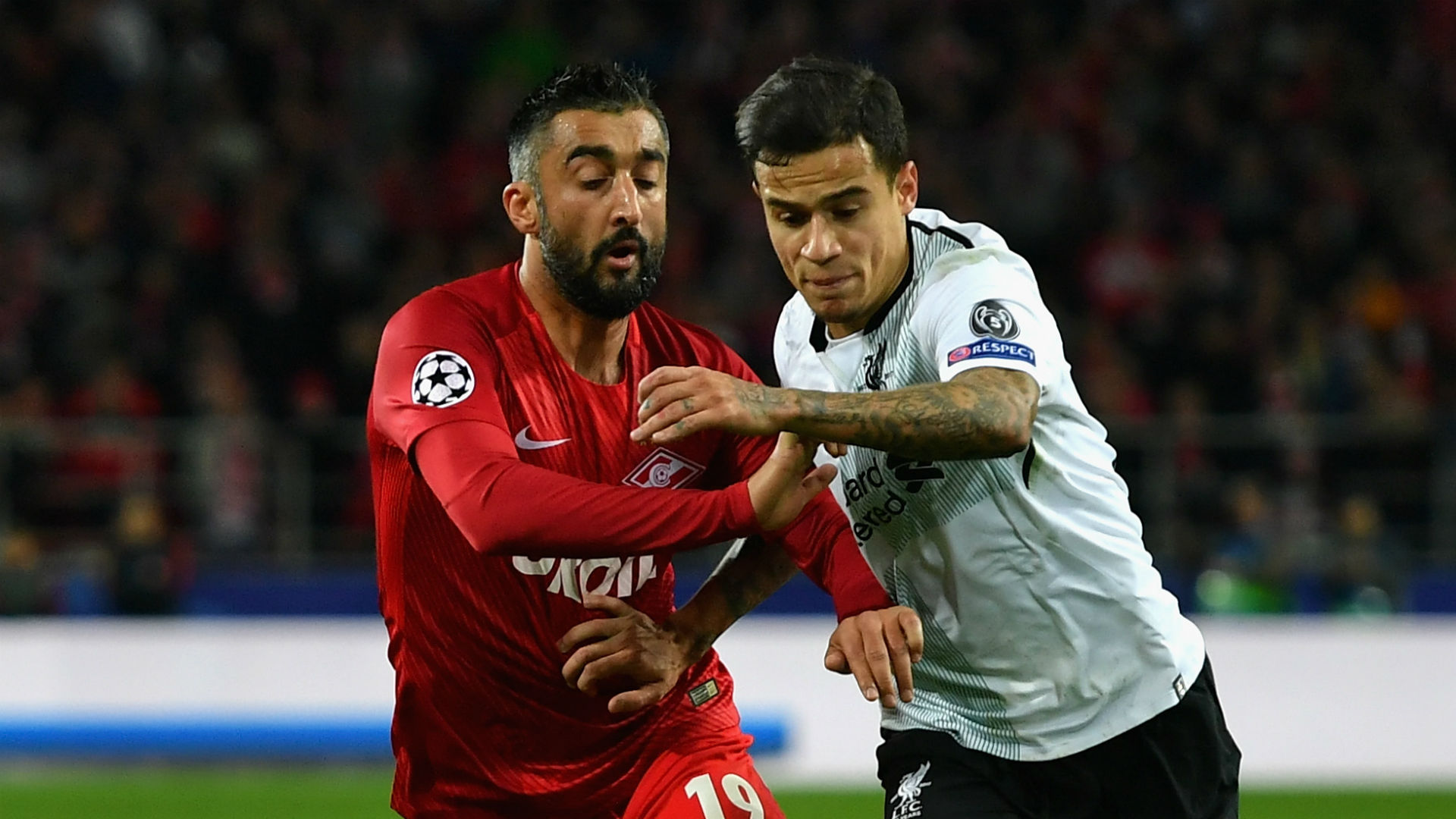 Aleksandr Samedov Spartak Moscow Philippe Coutinho Liverpool